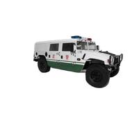 Modèle Voiture blindée Police en Alliage 1:18 pour Dongfeng Warrior 118 série de décoration pour la Maison
