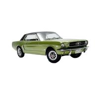 Modèle Voiture en Alliage Vert 1/18 pour Ford Mustang 1965 Souvenir pour Adulte Classique Affichage Statique Passe-Temps Miniature De Collection