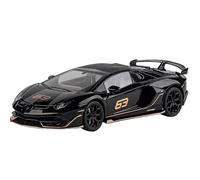 Modèle Voiture Miniature 1:18 for Lamborghini Aventador SVJ Version Cachée Roi De Course Super Voiture De Sport en Alliage Moulé sous Pression Modèle De Voiture Modèle réduit Voiture(Black Box)