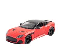 Modèle Voiture Miniature 1:22 for Modèle Voiture Sport Aston Martin DBS Métal Moulé Pression Miniature Modèle Voiture À Rétrofriction Musicale Modèle réduit Voiture(Red)