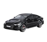 Modèle Voiture Miniature 1:24 for Audi RS7 RS6 Modèle De Voiture De Sport avec Portes Ouvertes, Musique Et Lumières, Modèle De Véhicule Miniature Modèle réduit Voiture(RS7 Black)
