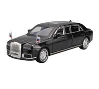 Modèle Voiture Miniature 1:24 for Aurus Motors Aurus Senat Berline Luxe Russe en Alliage Métal Moulé sous Pression Modèle Voiture avec Son Et Lumière Modèle réduit Voiture(Flat Box)