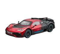 Modèle Voiture Miniature 1:24 for Benz AMG One Super Voiture De Sport en Alliage Moulé sous Pression Collection Son Et Lumière Ornements Tendance Modèle réduit Voiture(Red Box)