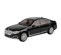 Modèle Voiture Miniature 1:24 for BMW 760li Alliage Moulage sous Pression Décoration Chambre Maison Intérieur Collection Modèle De Voiture Modèle réduit Voiture(Black with Box)