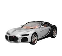 Modèle Voiture Miniature 1:24 for Bugatti Atlantic Modèle Voiture Alliage Moulé sous Pression Modèle Voiture avec Lumières Et Sons Super Voiture Sport Modèle réduit Voiture(SilverBlack)
