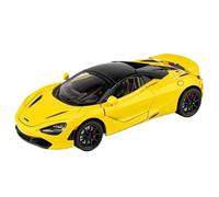 Modèle Voiture Miniature 1:24 for McLaren 720S Modèle en Alliage Moulé Pression Modèle Voiture Sport Simulation Collection Sons Et Lumières Modèle réduit Voiture(Yellow)