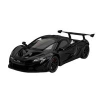 Modèle Voiture Miniature 1:24 for McLaren MCL P1 Modèle Miniature Voiture Sport Alliage Moulé sous Pression Voiture Simulation Son Et De Lumière Modèle réduit Voiture(Black)
