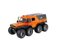 Modèle Voiture Miniature 1:24 for Modèle Voiture Alliage Russe Avtoros Shaman Véhicule Tout-Terrain Moulé Pression avec Lumière Traction Arrière Modèle réduit Voiture(Orange)