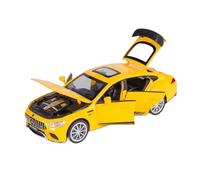 Modèle Voiture Miniature 1:32 for Benz AMG GT63S Modèle De Voiture De Sport en Alliage Moulé sous Pression Véhicule Lumières Collection Exquise Huili Modèle réduit Voiture(Yellow)