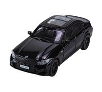 Modèle Voiture Miniature 1:32 for BMW 320i The 3 2023 Modèle Voiture Alliage Modèle Véhicule Métal Moulé Pression Simulation Lumière Collection Ornements Modèle réduit Voiture(Black)