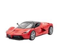 Modèle Voiture Miniature 1:32 for Ferrari Laferrari Alliage Modèle Voiture Sport Métal Moulé Pression Modèle Voiture Simulation avec Son Lumière Modèle réduit Voiture(Red)