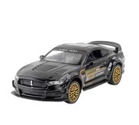 Modèle Voiture Miniature 1:32 for Ford Mustang Shelby GT350 Super Voiture De Sport Modèle De Voiture en Alliage Modèle À L'échelle Ornements Modèle réduit Voiture(GT500 Black)
