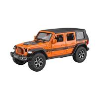 Modèle Voiture Miniature 1:32 for Jeep Wrangler Sahara Tout-Terrain Modèle Voiture Alliage Moulé Pression Métal Moulé Pression Modèle Voiture Lumière Modèle réduit Voiture(Orange)