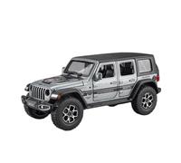 Modèle Voiture Miniature 1:32 for Jeep Wrangler Sahara Toutterrain Modèle Voiture Alliage Moulé Pression Métal Moulage Lumière Voiture Collection Ornements Modèle réduit Voiture(Silver)