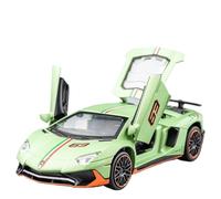 Modèle Voiture Miniature 1:32 for Lamborghini Aventador SVJ LP780-4 Alliage Super Voiture Sport Moulé sous Pression Modèle Décoratif Ornements Mode Modèle réduit Voiture(Green Box)