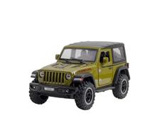 Modèle Voiture Miniature Jeep Wrangler Rubicon 1:32 Alliage Tout-Terrain Modèle Moulé sous Pression Son Et Lumière Décoration Intérieure Modèle réduit Voiture(Green Box)