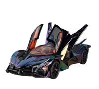 Modèle Voiture Miniature Modèle Alliage Moulé sous Pression for Apollo Evo IE, 1:24, Son Et Lumière Porte Arrière Pouvant S'ouvrir, Véhicule Miniature Modèle réduit Voiture(Evo Purple)