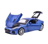 Modèle Voiture Miniature Modèle Réduit De Voiture De Sport Jaguar F-Type 1:32, Haute Simulation, Moulé sous Pression, en Alliage Métallique Modèle réduit Voiture(Blue No Box)