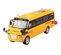 Modèle Voiture Miniature Modèle Réduit Voiture Moulé sous Pression for Autobus Scolaire 9 Pouces, Échelle 1:24 avec Lumières Et Sons Portes Ouvrantes Modèle réduit Voiture