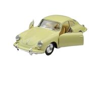 Modèle Voiture Miniature Modèle Voiture Classique Carrera Coupé Alliage Moulé sous Pression Échelle 1:32 Modèle Classique Métal Simulation Miniature Modèle réduit Voiture(Beige)