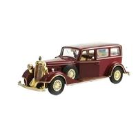 Modèle Voiture Miniature Modèle Voiture Classique Rétro Alliage Métallique Moulé sous Pression 1:32 Simulation Sonore Et Lumineuse Ornements Collection Modèle réduit Voiture(with Retail Box)