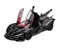 Modèle Voiture Miniature Modèle Voiture Sport Alliage Moulé sous Pression 1:18 for Apollo Project Evo Modèle Voiture Course Métal Moulé Pression Lumière Modèle réduit Voiture(Black)