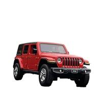 Modèle Voiture Miniature Modèle Voiture Tout-Terrain Alliage Moulé sous Pression for Jeep Wrangler Rubicon 1:32 Modèle réduit Voiture(Red)