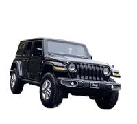 Modèle Voiture Miniature Modèle Voiture Tout-Terrain Alliage Moulé sous Pression for Jeep Wrangler Rubicon 1:32 Modèle réduit Voiture(Black)