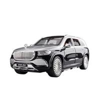Modèle Voiture Moulé sous Pression Alliage Mercedes Maybach GLS600 1:24 Simulation De Collection Son Et pour Garçons Jouets Non RC(Gray)