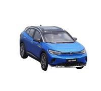 Modèle Voiture moulé sous Pression Alliage pour SUV électrique FAW Id.4 Crozz Pure Collection décoration pour Maison échelle 1:43(Blue)