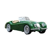 Modèle Voiture Moulé sous Pression en Alliage pour Jaguar XK120 Roadster 1951 Collection Loisirs Décoration Échelle 1:24 Voiture Miniature De Collection(Green)