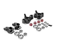 ModèLe Voiture Rc pour Arrma 1/8 pour Kraton pour Notorious pour Outcast pour BLX 6S V5 Fusée Direction Métal Blocs Direction pour Porte-moyeu Arrière Pièces Mise À Niveau De Voiture RC(Set1)