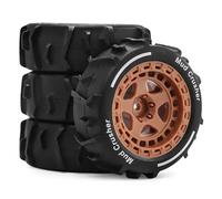 ModèLe Voiture Rc Pour Arrma Pour Typhon Pour Grom 1/14 Pour Sable Creusant Neige Plage Pneus Pour Jouets Rc Réparation Modifier Mise À Niveau Pièces Accessoires(Brown)
