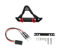 ModèLe Voiture Rc pour Axial SCX24 pour Jeep pour Wrangler pour JLU pour Gladiator pour Deadbolt 1/24 Pare-Chocs Avant en Métal avec Lumières RC Crawler Car Upgrade Parts Modification(Size 1)