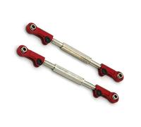 ModèLe Voiture Rc pour JLB 21101 11101 pour Golden pour Leopard 1:10 Tige De Direction Avant Arrière EA1018 Modèle De Camion Télécommandé Accessoires Métalliques Améliorés Pièces RC(Red)