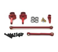 ModèLe Voiture Rc Pour MN Pour MN82 Pour MN78 D90 D91 D96 Pour MN98 99S 1/12 Tige Direction Renforcée Métal Pièces Accessoires Pour Voitures RC Miniatures(Red)