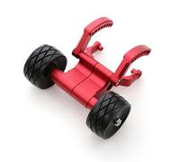 ModèLe Voiture Rc pour Traxxas pour E-revo 2.0 86086-4 56087-1 pour Monster Truck 1/10 Barre De Roue en Métal RC Pièces De Mise À Niveau De Voiture Modification Accessoires De Voiture(Red)