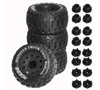 ModèLe Voiture Rc Pour Traxxas Pour Maxx Pour Arrma Pour Granit Pour Kraton Pour Outcast Pour Tamiya Pour Losi Pour Redcat 1/10 Pneu Et Pièces Hexagonales Rc(Black)