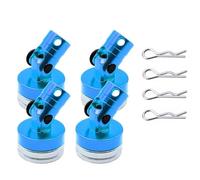 ModèLe Voiture Rc pour Tt01 pour TT02 pour Tamiya pour Hpi 1/10 Échelle Voiture Dérive Télécommande Voiture Coque Carrosserie Poste Contact Coque Colonne RC Pièces(Blue)