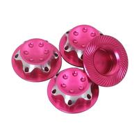 ModèLe Voiture Rc pour X-maxx pour Summit pour E-revo pour Arrma 1:8 Cache Moyeu Roue Cache Anti-poussière Écrou Hexagonal 17 Mm Modèle Voiture Rc(Pink)