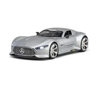 Modèle Voiture Sport Alliage pour Benz Vision GT Course Métal Moulé Haute Simulation Son Et Lumière Jouet Enfants Cadeau 1:32 Jouets Non RC(Gray)