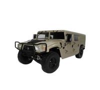 Modèle Voiture Tout-Terrain blindée Alliage Jaune désert Dongfeng Warrior échelle 1:18 décoration d'intérieur