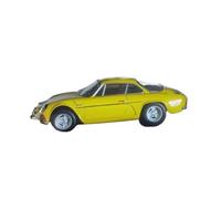 Modèle Voiture Vintage en Alliage pour Alpine A110 1600S Coupé Échelle 1/18 Ornement Nostalgique Jouet Collection Collection nostalgique(Yellow)