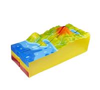 Modèle volcanique - Modèle d'anatomie de structure volcanique - Pour l'enseignement de la géologie et de la géographie Outil d'éducation scientifique populaire Aide pédagogique à la maternelle