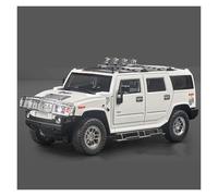Modèles à l'échelle 1 18 pour Hummer H2 Highway 61 Échelle Simulation Moulage Voiture Modèle Retirer Moulage sous Pression Jouet Voiture Réplique de Véhicule(White)