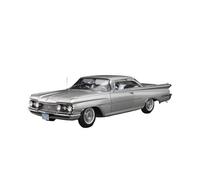 Modèles à l'échelle 1:18 pour Oldsmobile 1959 Hard Top Classic Réplique en Alliage Moulé sous Pression Voiture Jouet en Métal Collection Réplique de Véhicule(Silver)