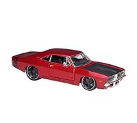 Modèles à l'échelle 1 24 pour Dodge Charger R/T 1969 Muscle Car Alliage De Voiture Jouet De Voiture en Métal Collection Modèle Jouets Réplique de Véhicule(Rouge)