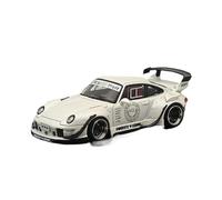 Modèles à l'échelle 1:64 pour Porsche RWB 993 Rauh-Welt AGL Blanc Sport Voiture Modèle Moulé sous Pression Collection Limitée Auto Jouets Réplique de Véhicule