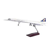 Modèles à l'échelle Avions 50 Cm en Résine Moulée sous Pression pour Modèle Singapour Et British Concorde avec Lumières Et Roues pour Affichage Statique(with Light)