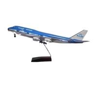 Modèles à l'échelle Avions Échelle 1 160 pour Modèle d'avion KLM Boeing B747 KLM Royal Dutch, Modèle d'avion en Résine Moulée sous Pression avec Lumières(with Light)